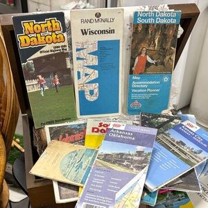 Vintage Travel Map Collection